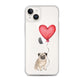 Dog with Balloon Pug Clear Case for iPhone®