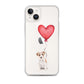 Dog with Balloon Wire Haired Jack Russell Clear Case for iPhone®