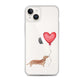 Dog with Balloon Tan Dachshund Clear Case for iPhone®