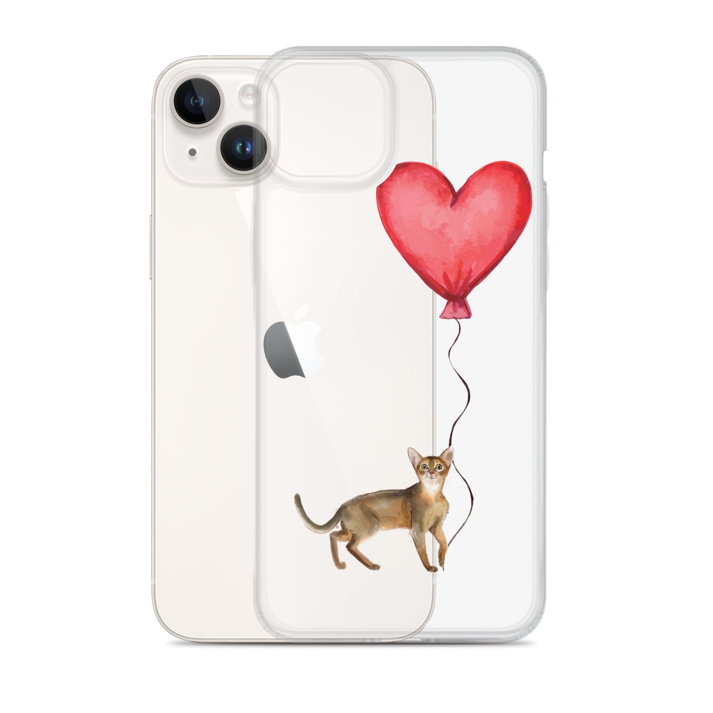 Cat with Balloon Abyssinian Case for iPhone®