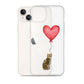 Cat with Balloon Bengal Clear Case for iPhone®