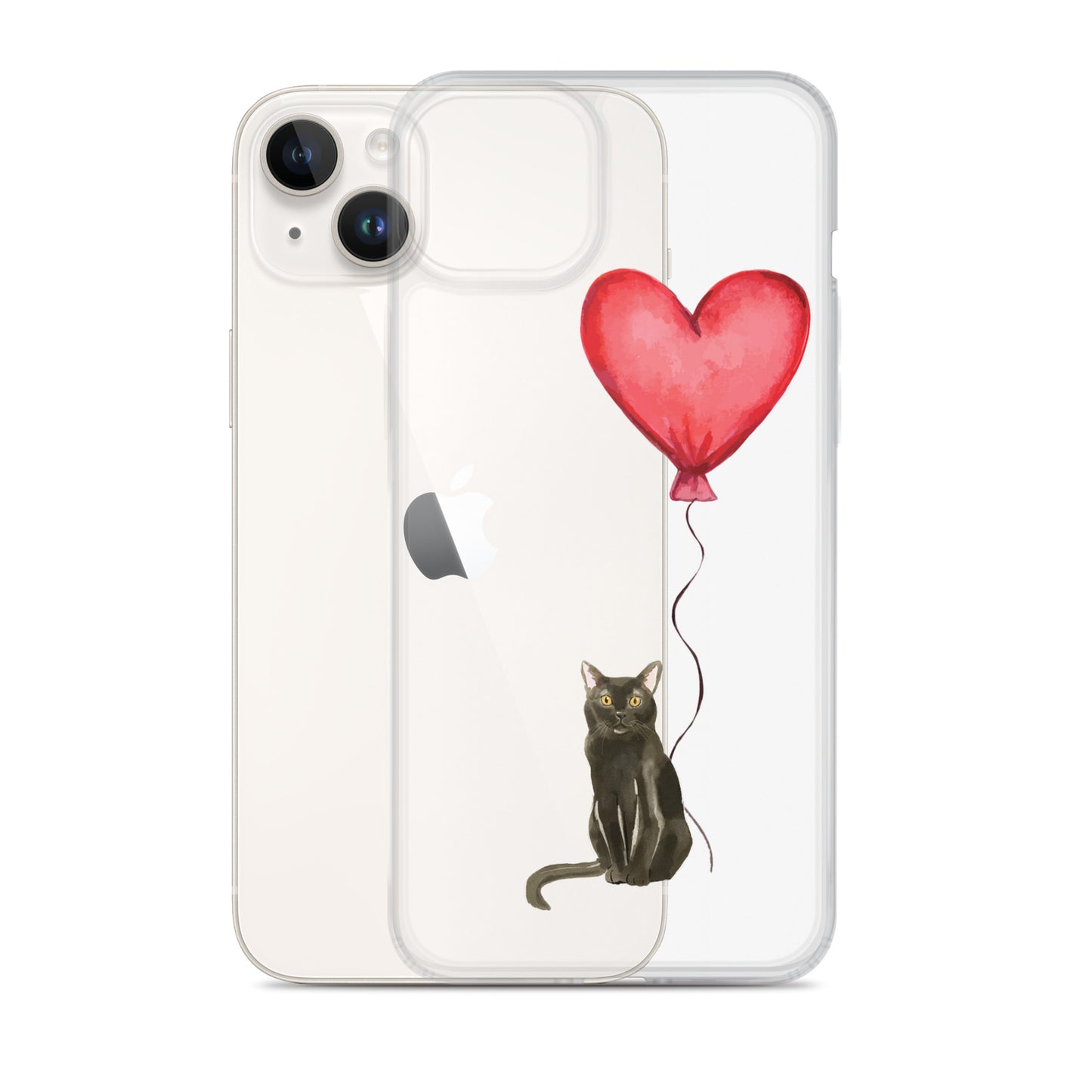 Cat with Balloon Bombay Clear Case for iPhone®