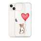 Dog with Balloon Staffie Bulldog Terrier Clear Case for iPhone®