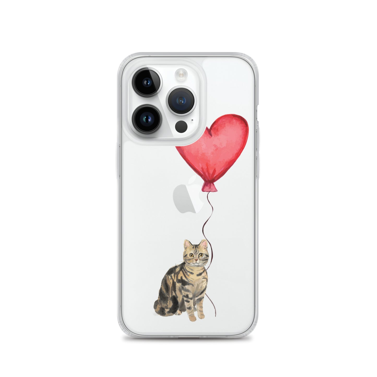 Cat with Balloon Brown Tabby Case for iPhone®