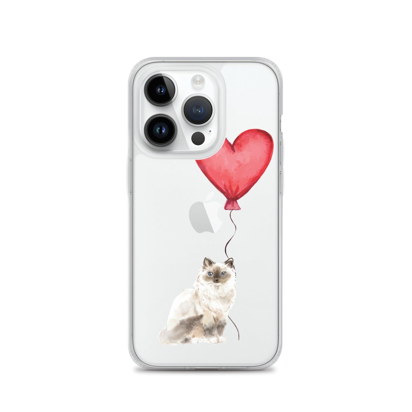 Cat with Balloon Birman Clear Case for iPhone®