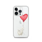 Cat with Balloon Persian Clear Case for iPhone®