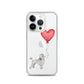 Dog with Balloon Grey Poodle Clear Case for iPhone®