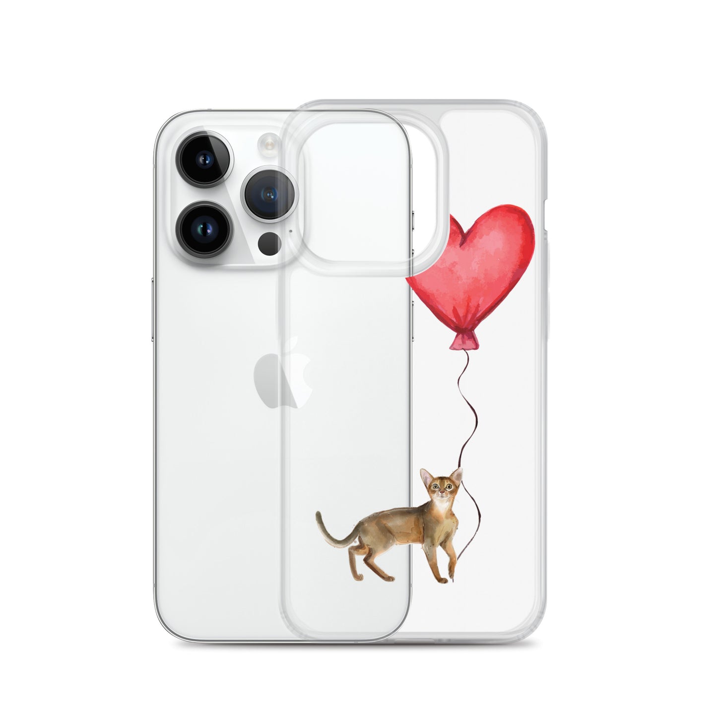 Cat with Balloon Abyssinian Case for iPhone®