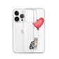 Cat with Balloon Silver Tabby Case for iPhone®