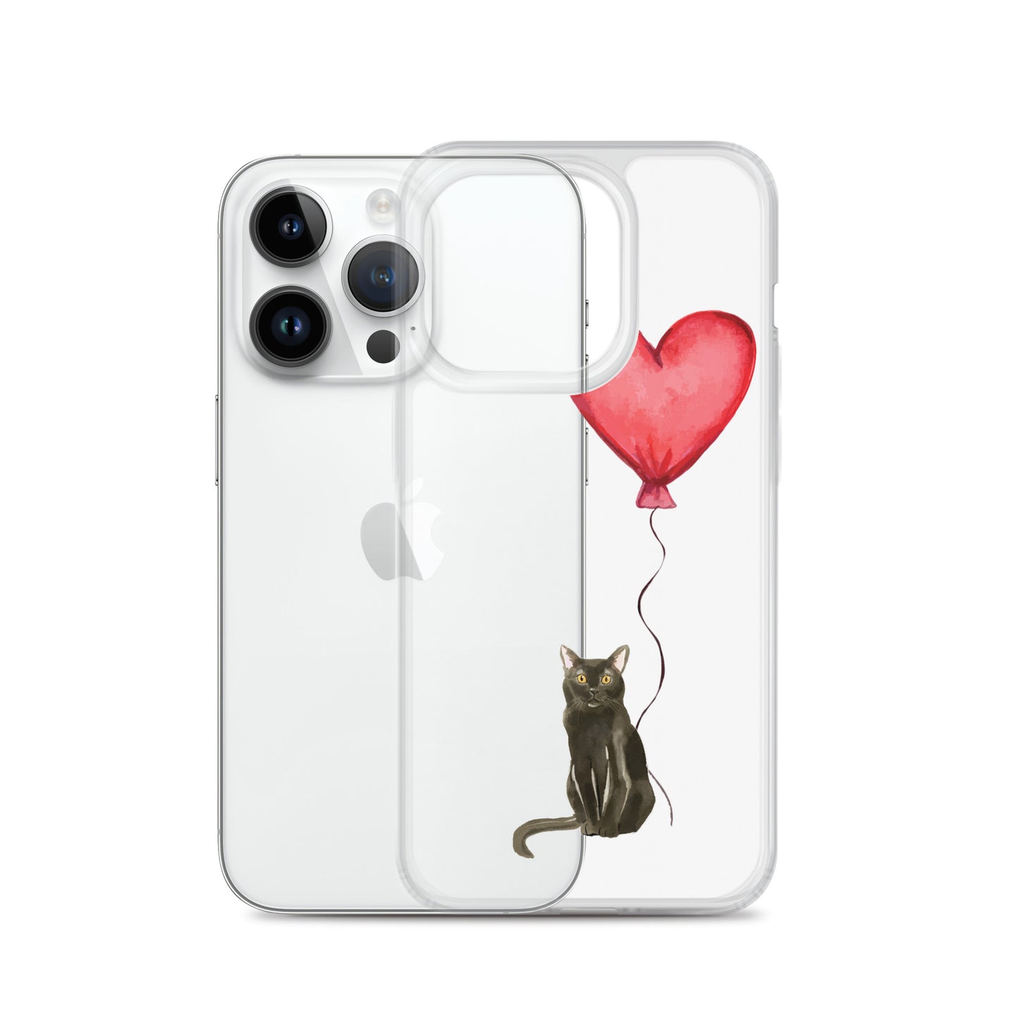 Cat with Balloon Bombay Clear Case for iPhone®