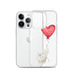 Cat with Balloon Persian Clear Case for iPhone®