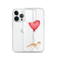 Cat with Balloon Scottish Fold Clear Case for iPhone®