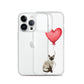 Cat with Balloon Siamese Clear Case for iPhone®