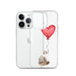 Cat with Balloon Siberian Clear Case for iPhone®