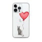 Cat with Balloon Blue Russian Clear Case for iPhone®