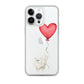 Cat with Balloon Persian Clear Case for iPhone®