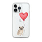 Dog with Balloon Pug Clear Case for iPhone®