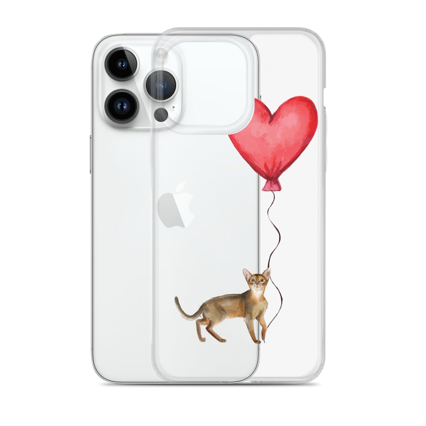 Cat with Balloon Abyssinian Case for iPhone®