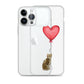 Cat with Balloon Bengal Clear Case for iPhone®