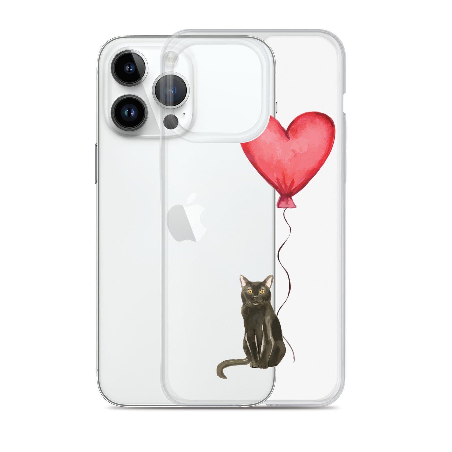 Cat with Balloon Bombay Clear Case for iPhone®