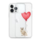 Cat with Balloons Ragdoll Clear Case for iPhone®