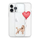 Dog with Balloon Brown Poodle Clear Case for iPhone®