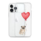 Dog with Balloon Pug Clear Case for iPhone®