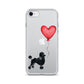 Dog with Balloon Black Poodle Clear Case for iPhone®