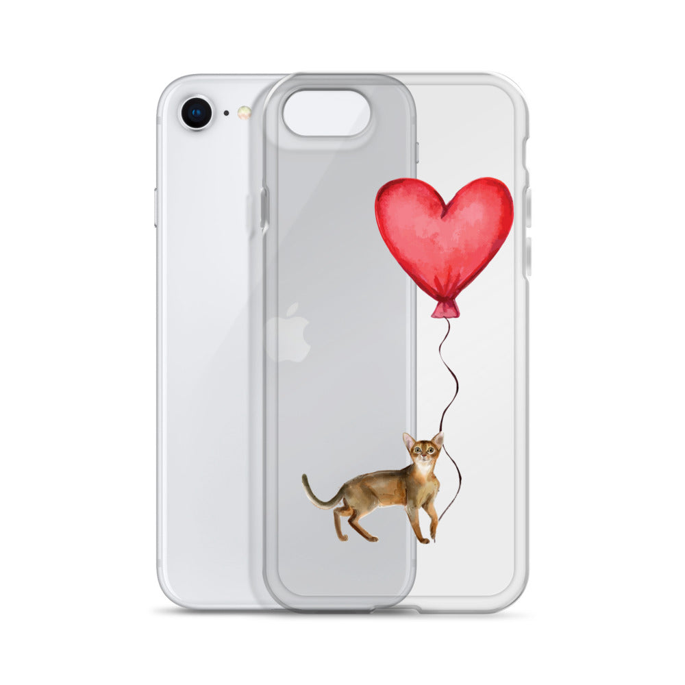 Cat with Balloon Abyssinian Case for iPhone®