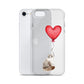 Cat with Balloon Siberian Clear Case for iPhone®