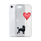 Dog with Balloon Black Poodle Clear Case for iPhone®