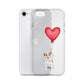 Dog with Balloon Wire Haired Jack Russell Clear Case for iPhone®