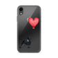 Dog with Balloon Black Poodle Clear Case for iPhone®