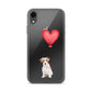 Dog with Balloon Wire Haired Jack Russell Clear Case for iPhone®