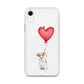 Dog with Balloon Wire Haired Jack Russell Clear Case for iPhone®