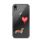 Dog with Balloon Tan Dachshund Clear Case for iPhone®