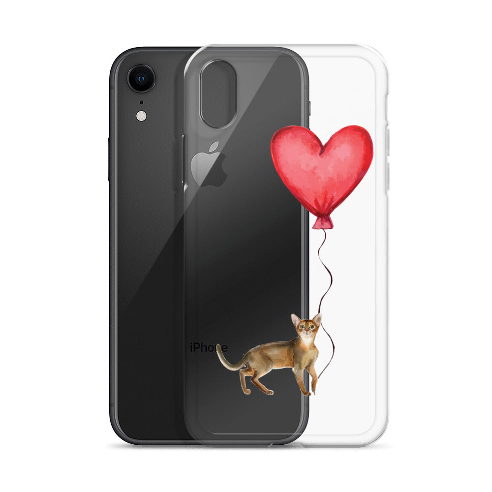 Cat with Balloon Abyssinian Case for iPhone®