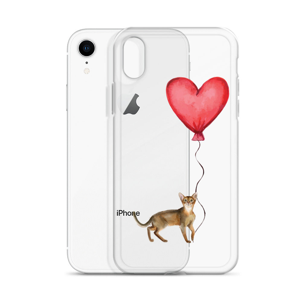 Cat with Balloon Abyssinian Case for iPhone®