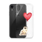 Cat with Balloon Blonde Birman Clear Case for iPhone®