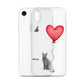 Cat with Balloon Blue Russian Clear Case for iPhone®