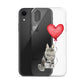 Cat with Balloon Maine Coon Clear Case for iPhone®