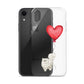 Cat with Balloon Persian Clear Case for iPhone®