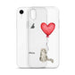 Cat with Balloon Ragamuffin Clear Case for iPhone®