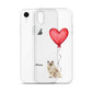 Cat with Balloons Ragdoll Clear Case for iPhone®