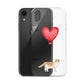 Cat with Balloon Scottish Fold Clear Case for iPhone®