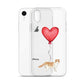 Cat with Balloon Scottish Fold Clear Case for iPhone®