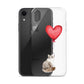 Cat with Balloon Siberian Clear Case for iPhone®