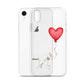 Dog with Balloon White Poodle Clear Case for iPhone®