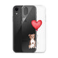 Dog with Balloon Staffie Bulldog Terrier Clear Case for iPhone®