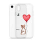 Dog with Balloon Staffie Bulldog Terrier Clear Case for iPhone®